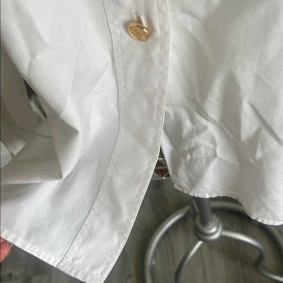 Chanel White Dress Shirt for with CHANEL Embroidery - Picture 15 of 16